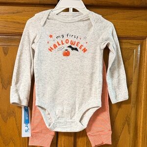My First Halloween Baby Bodysuit and Pants Set